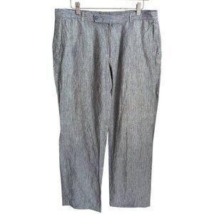 Adolfo Dominguez Women Linen Pants Blue Size EU 44 US 12 Lagenlook Coastal Lagom